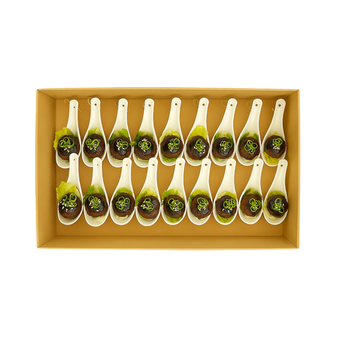 Beef Ball on Spoon - Platter Box