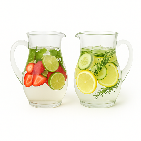Water-infused garnishes pack