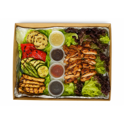 Chargrill Meat Platter Box with Veggie