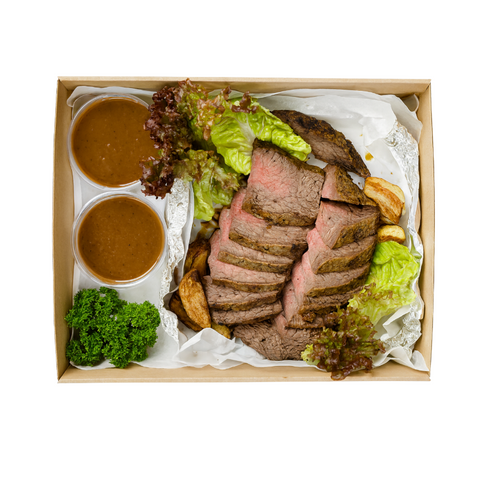 Roasted Meat Platter Box - Served with Bread & Gravy